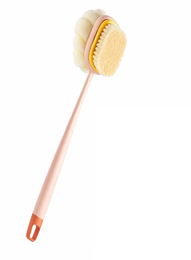 ANTIL'S 2-in-1 Body Bath Brush with Soft Bristles & Loofah | Long Handle Back Scrubber & Massage Brush for Exfoliating, Deep Cleansing & Smooth Glowing Skin | Shower Bath Brush for Men & Women - Image 1