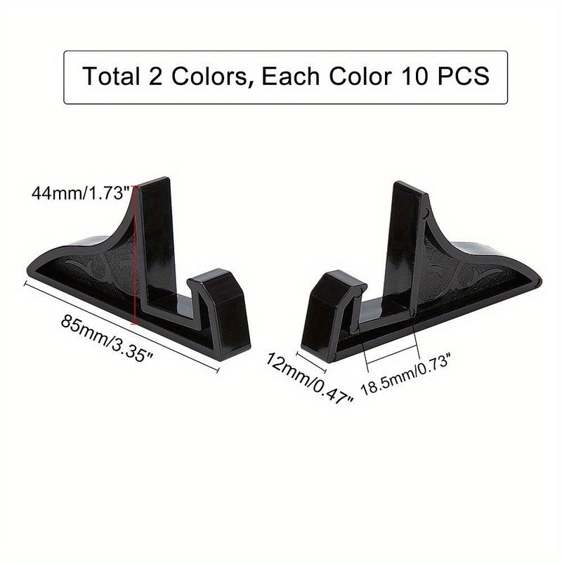 Plastic Easel Stands 20pcs Black And Clear For Photos Books Art - Image 3