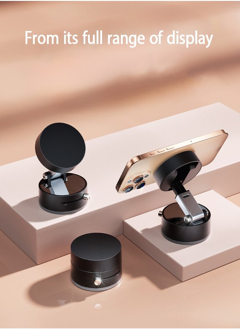 Jourvent - Magnetic Car Phone Holder, Suction Cup Mount, Multi-Angle Rotation, Includes Mirror Stickers, Magnetic Sheets, and Hex Wrench for Easy Installation - Image 1