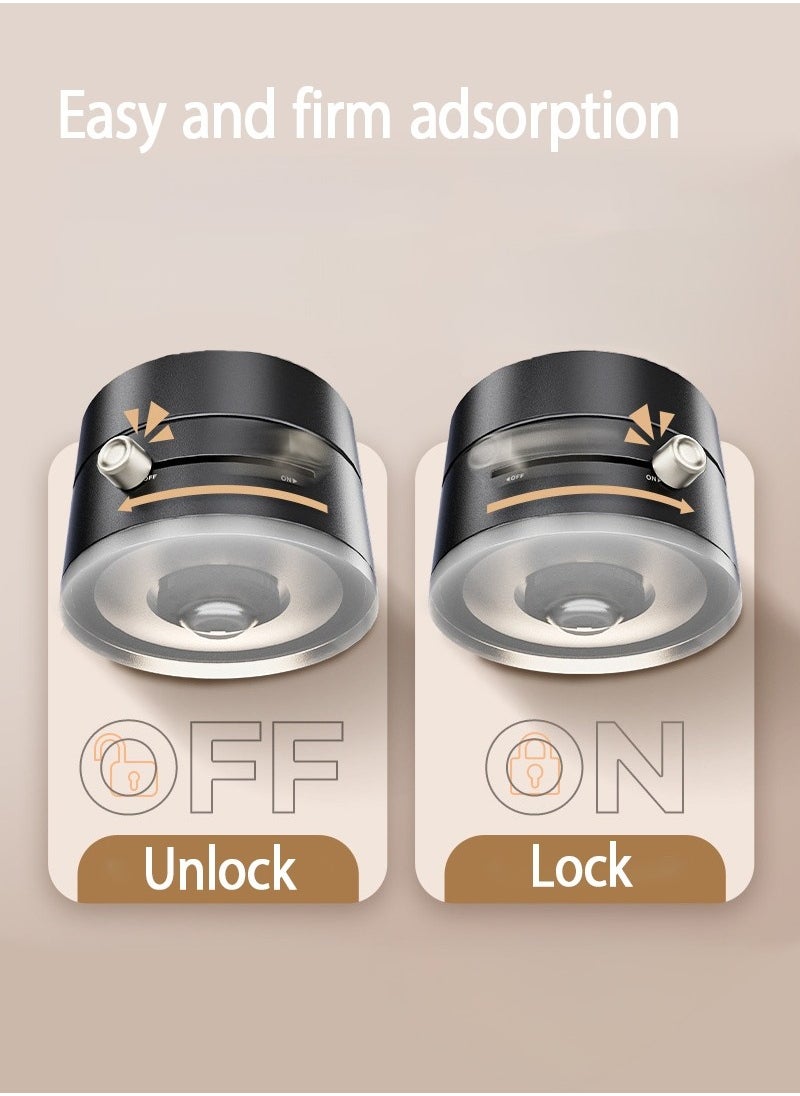 Jourvent - Magnetic Car Phone Holder, Suction Cup Mount, Multi-Angle Rotation, Includes Mirror Stickers, Magnetic Sheets, and Hex Wrench for Easy Installation - Image 1