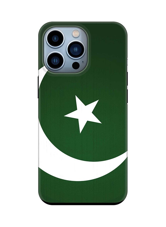 Tough Pro Series Case for Apple iPhone 14 Pro Dual Layer hybrid PC & TPU Customized Mobile Cover Shield with inner TPU protection Matte Finish - Flag Of Pakistan