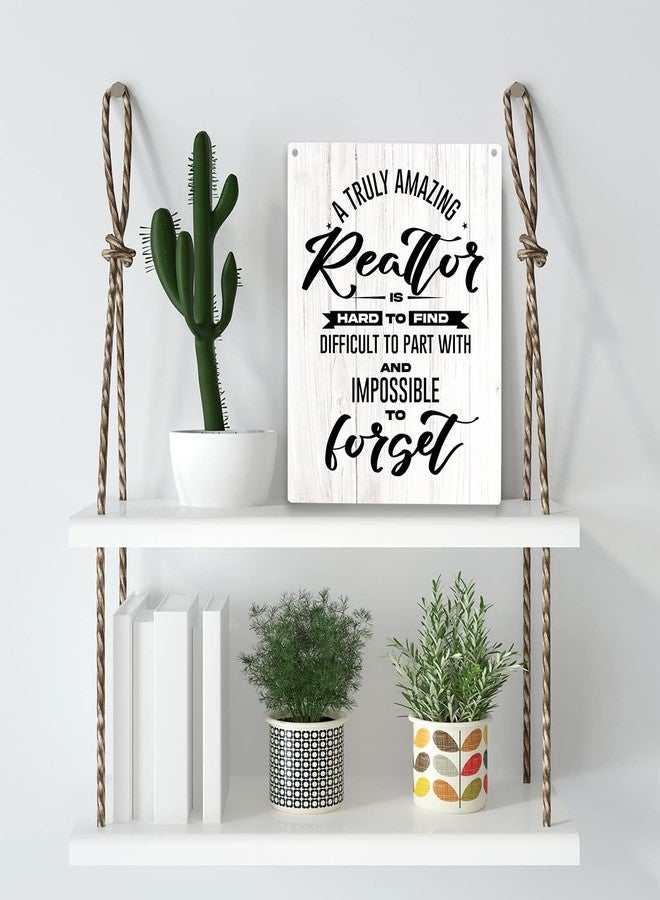YCYD Realtor Gifts for Women Men A Truly Amazing Realtor Is Hard To Find Wooden Hanging Sign Leaving Appreciation Retirement Gifts for Boss Manager Coworkers Friends 8 x 10 Inches - Image 3