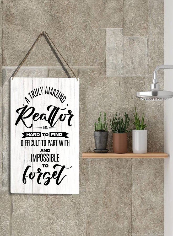 YCYD Realtor Gifts for Women Men A Truly Amazing Realtor Is Hard To Find Wooden Hanging Sign Leaving Appreciation Retirement Gifts for Boss Manager Coworkers Friends 8 x 10 Inches - Image 5