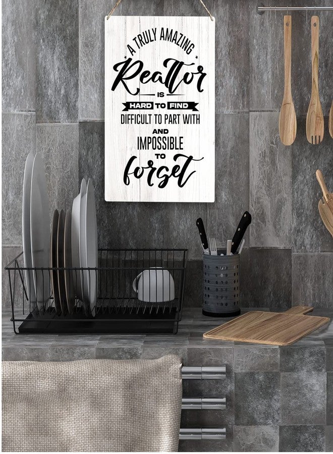 YCYD Realtor Gifts for Women Men A Truly Amazing Realtor Is Hard To Find Wooden Hanging Sign Leaving Appreciation Retirement Gifts for Boss Manager Coworkers Friends 8 x 10 Inches - Image 4