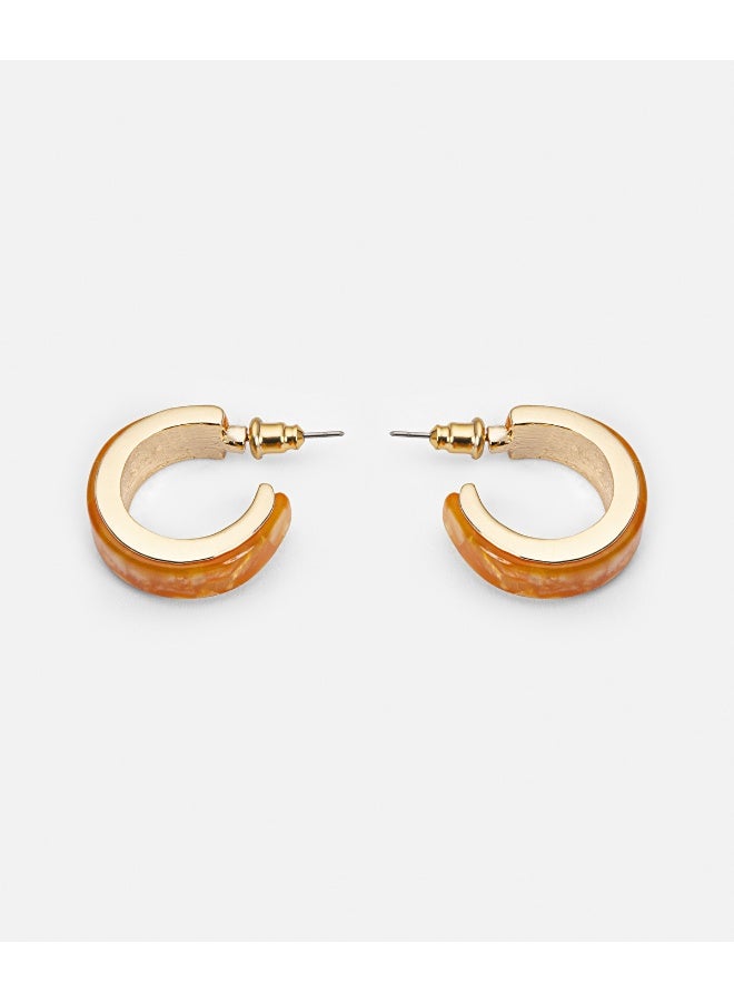 Ipekyol Contrast Acrylic Hoop Earrings  - Image 2