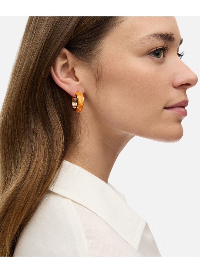 Ipekyol Contrast Acrylic Hoop Earrings  - Image 3
