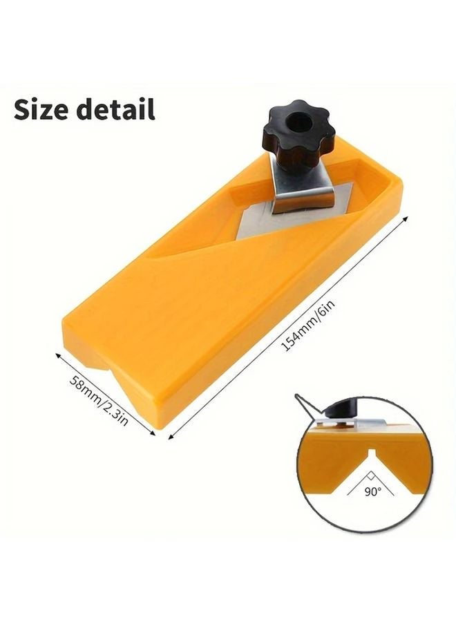 45 Degree Bevel Plane Style A Woodworking Hand Tool Durable Plastic With Replaceable Blade For Chamfering Gypsum Board And Wood - Image 4