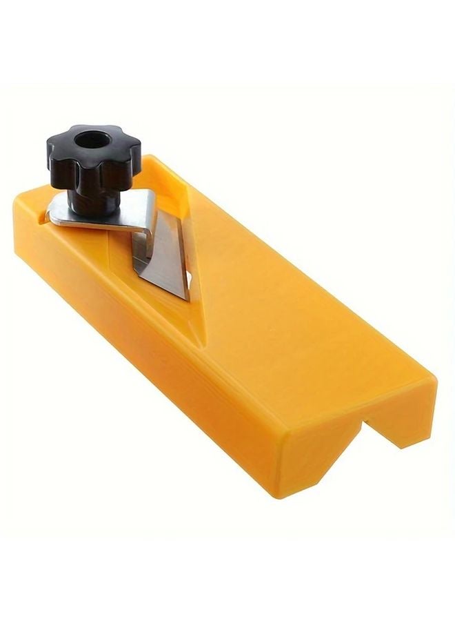 45 Degree Bevel Plane Style A Woodworking Hand Tool Durable Plastic With Replaceable Blade For Chamfering Gypsum Board And Wood - Image 1