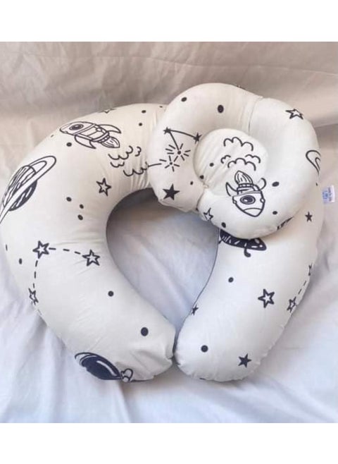 Breastfeeding pillow for newborns, natural position, machine washable, supports the baby and is comfortable for the mother’s position and a sleeping pillow (multiple shapes and colors)..