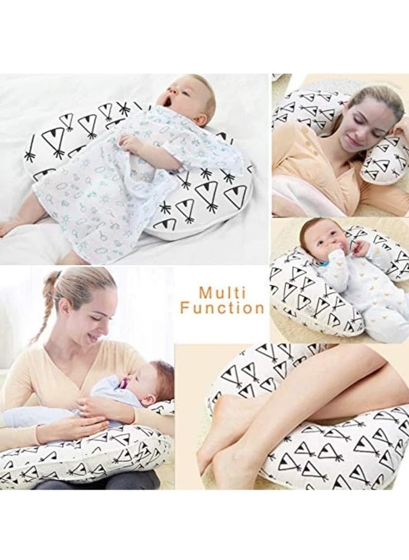 Generic Breastfeeding pillow for newborns, natural position, machine washable, supports the baby and is comfortable for the mother’s position and a sleeping pillow (multiple shapes and colors)..  - Image 2