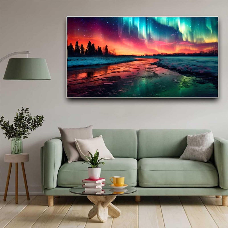 OFRKE Diamond Painting Kits for Adults,Large Aurora Diamond Art Painting for Beginners, Diamond Round 5D Full Drill Paint with Diamonds Pictures Gem Art Painting Kits DIY Crafts Kits 28X16in - Image 4