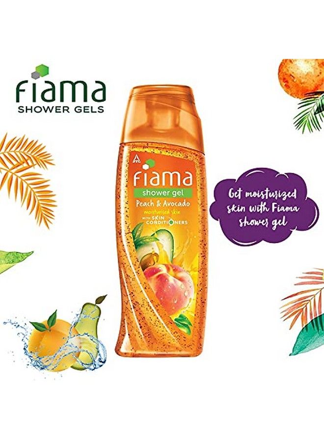 Fiama Shower Gel Blackcurrant & Bearberry 250Ml Shower Gel Peach & Avocado 250Ml Shower Gel Lemongrass & Jojoba 250Ml Celebration Pack For Moisturized Skin (Combo Of 3 Bodywash) - Image 5