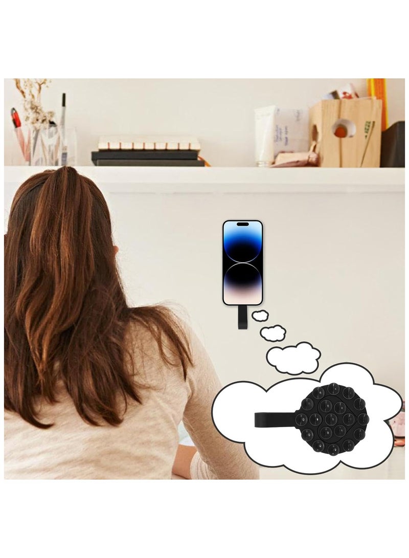 General Silicone Suction Phone Case Mount - Silicone Suction Phone Holder Sticky Mobile Phone Grip | Adhesive Phone Stand Sticky for Cell Phone Phone Case Mount Phone Accessories  - Image 2