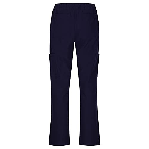 Natural Uniforms Women's Cool Stretch V-Neck Top and Cargo Pant Set (True Navy Blue, X-Large) - Image 5