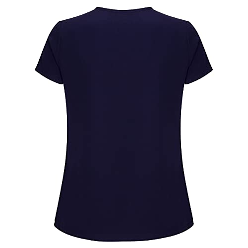 Natural Uniforms Women's Cool Stretch V-Neck Top and Cargo Pant Set (True Navy Blue, X-Large) - Image 3