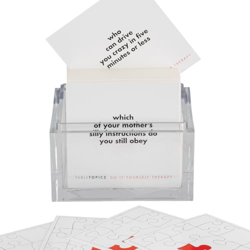 TableTopics Do-It-Yourself Therapy Question Card Game - 135 Entertaining Conversation Starter Cards for Adult Friends, Girls Night, Dinner Party, Getting to Know You Game - Image 2