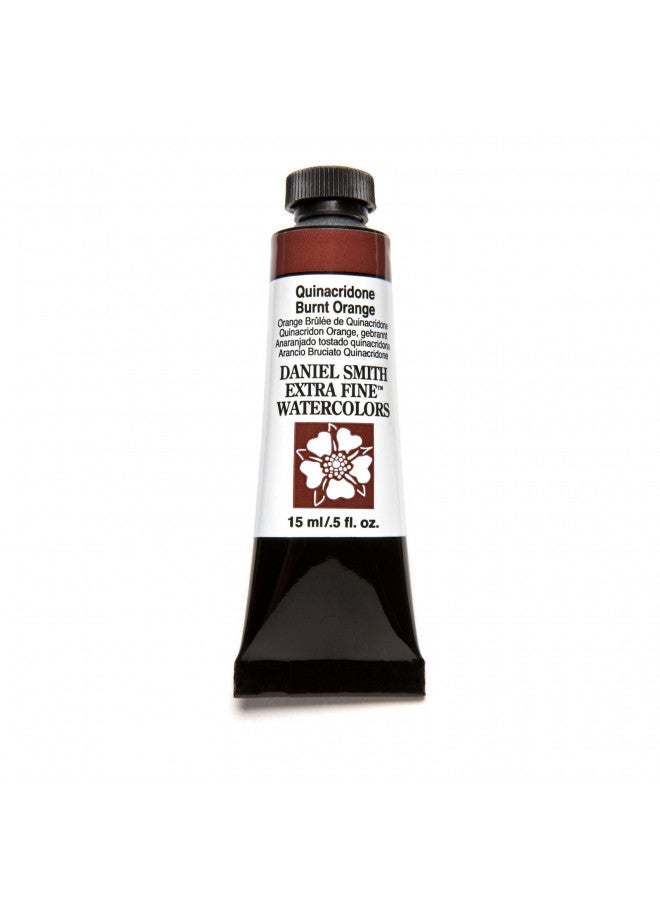 DANIEL SMITH 284600086 Extra Fine Watercolor 15ml Paint Tube, Quinacridone, Burnt Orange, 0.5 Fl Oz (Pack of 1) - Image 3