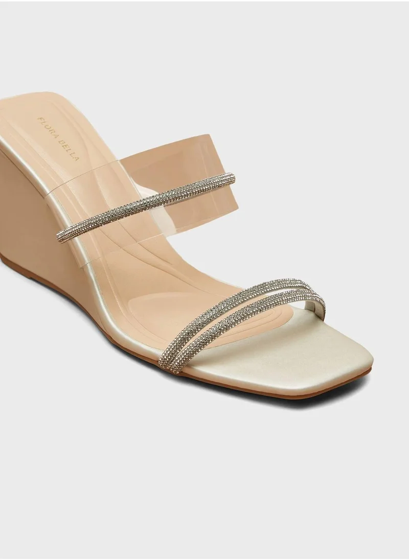 shoexpress Double Strap Wedge Sandals