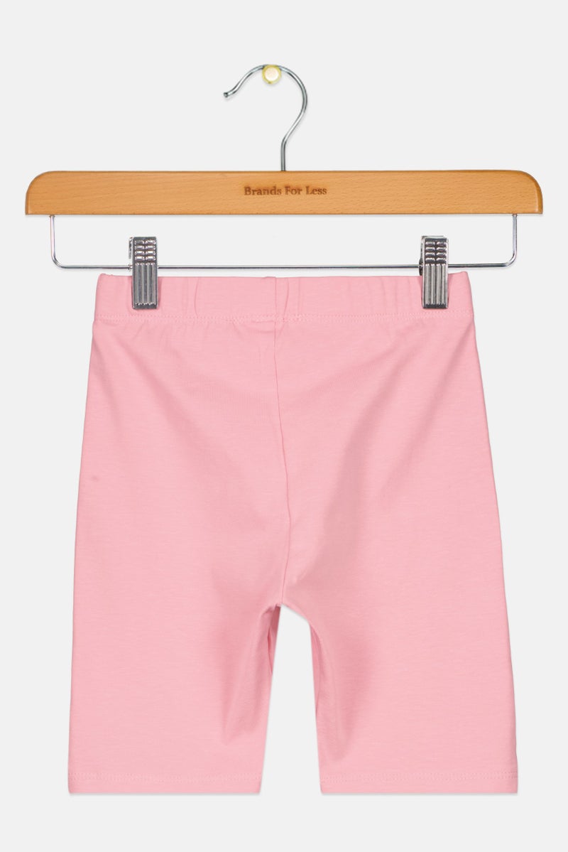 DeFacto شورتات بنات للأطفال بلون موحد، وردي - Image 2
