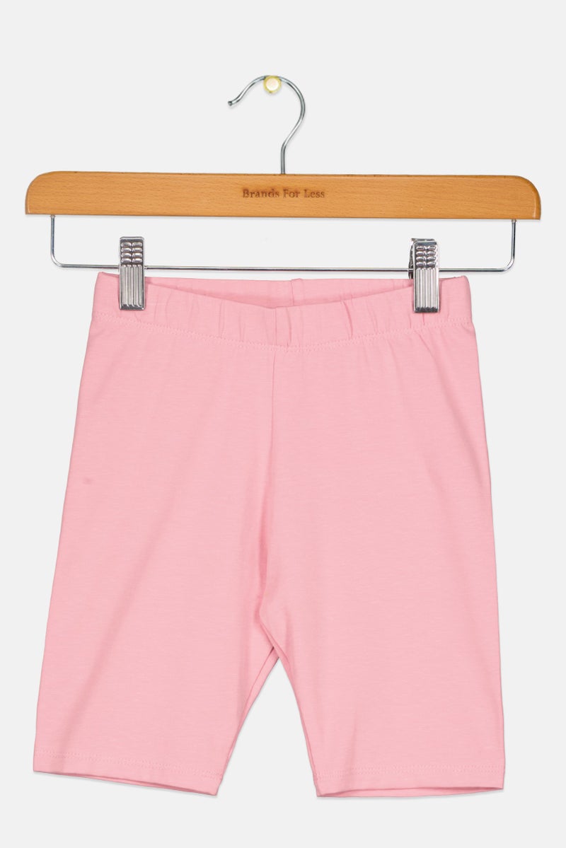 DeFacto شورتات بنات للأطفال بلون موحد، وردي - Image 1