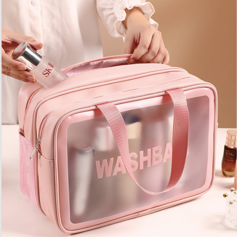 Dry And Wet Separate Cosmetic Bag Multifunctional Portable Travel Wash Bag Large Capacity Waterproof Skin Care Storage Bag New Style - Image 2