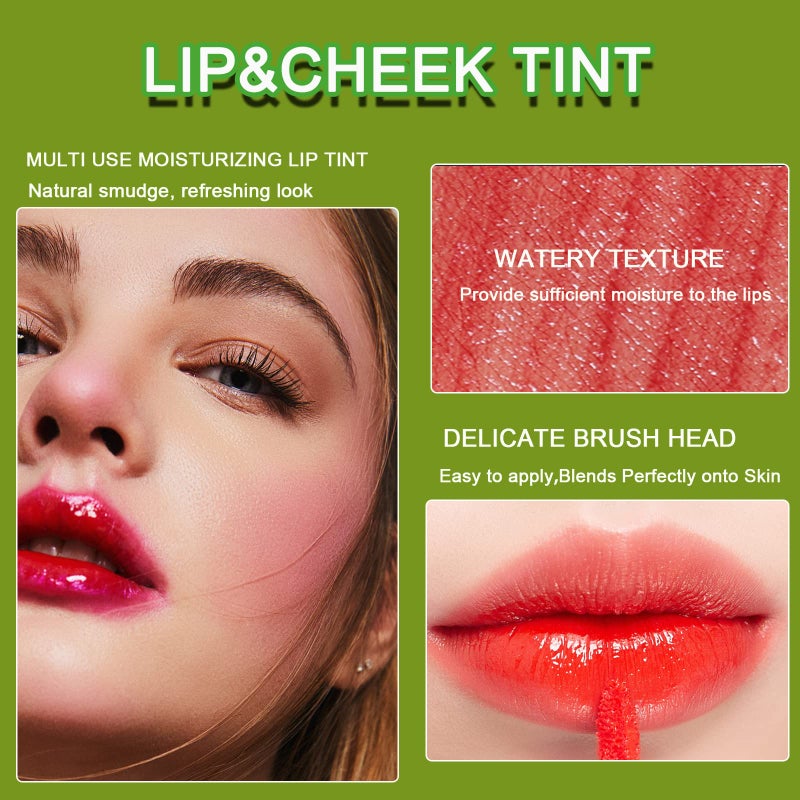 MinFei 6 Colors Lip Tint Stain Set, Korean Lip Gloss, Mini Liquid Lipstick for Women, Lip Gloss Set, Lip Stain Long Lasting Waterproof, Non-Stick Cup, High Pigment, Cute Stuff, Lip Makeup - Image 5