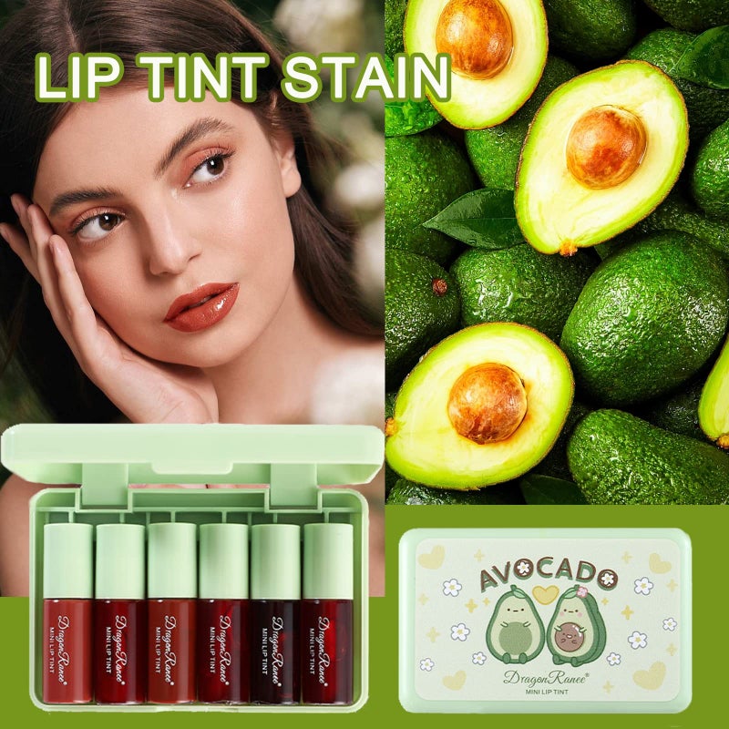 MinFei 6 Colors Lip Tint Stain Set, Korean Lip Gloss, Mini Liquid Lipstick for Women, Lip Gloss Set, Lip Stain Long Lasting Waterproof, Non-Stick Cup, High Pigment, Cute Stuff, Lip Makeup - Image 3