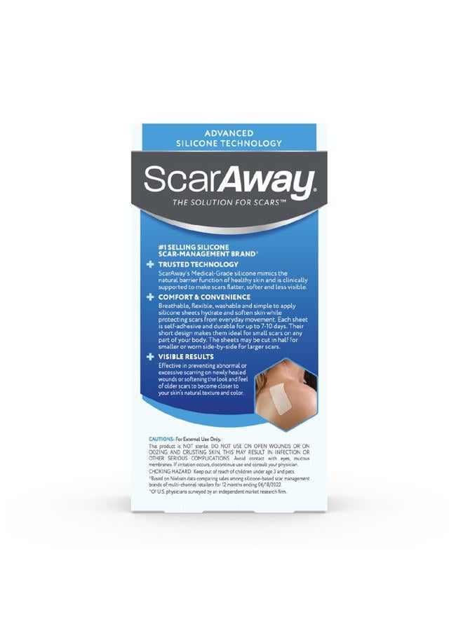 scaraway شرائح سكارووي المتقدمة لعلاج الندبات من السيليكون، شرائح سيليكون طبية (1.5" × 3") لعلاج ومنع الندبات الجراحية، والحروق، والجسم، والندبات الضخامية والكيلويد، 8 شرائح قابلة لإعادة الاستخدام باللون تان - Image 5