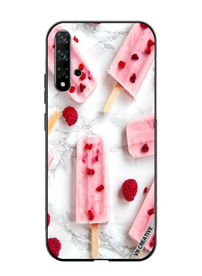VR CREATIVE Protective Case Cover For Huawei Nova 5T Gulabi Icecream Design Multicolour - Image 1