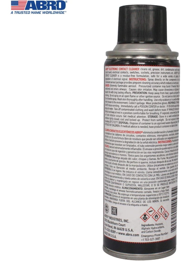 أبرو منظف بخاخ للوصلات الإلكترونية للدوائر الكهربائية – سريع الجفاف، بدون بقايا، لتنظيف لوحات الدوائر المطبوعة (PCB) والمفاتيح والحساسات والموصلات - Image 2