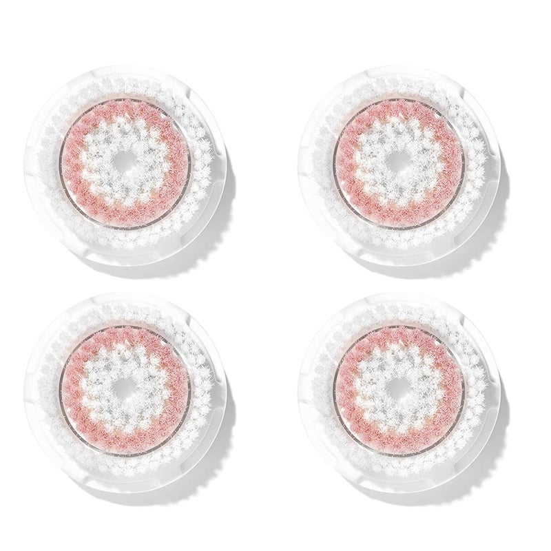 Clarisonic Radiance Facial Cleansing Brush Head Replacement Compatible with Mia 1 Mia 2 Mia Fit Alpha Fit Smart Profile Uplift and Alpha Fit X 4 Count