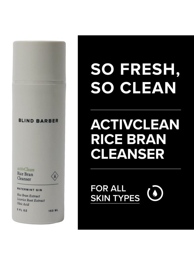 Blind Barber Activclean Rice Bran Cleanser Daily Face Cleanser For Men Hydrating Foaming Facial Cleanser With Rice Bran Extract & Oleic Acid Facial Cleansers For Men (5Oz / 150Ml) - Image 3