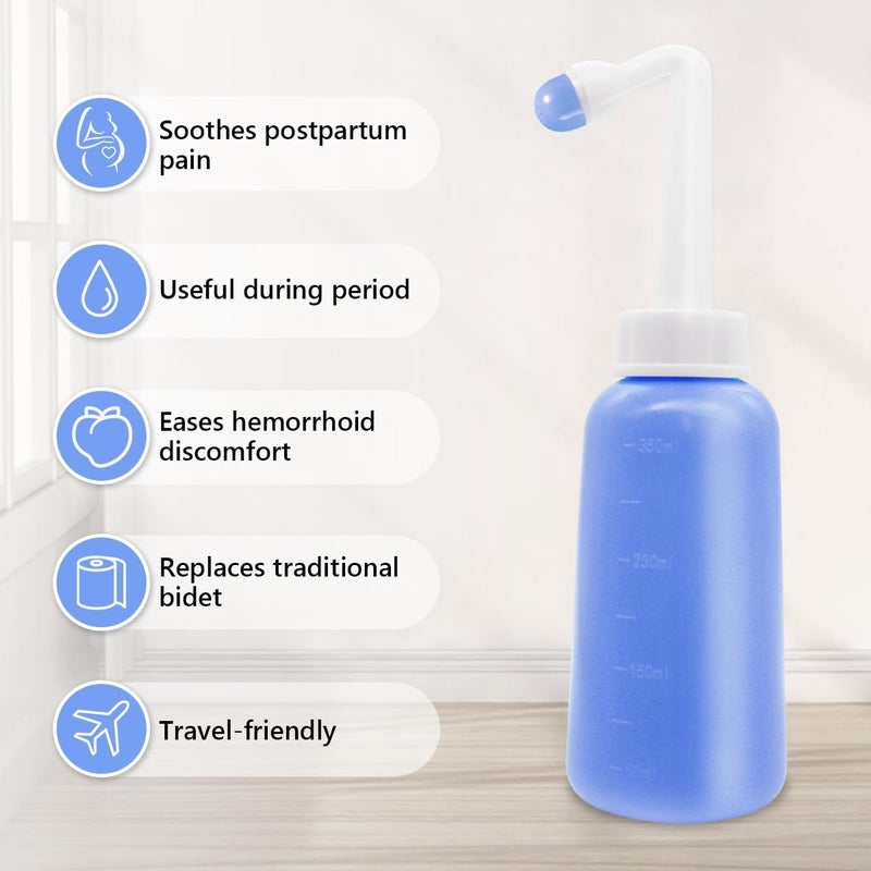 Showvigor 350ml Perineal Bottle Postpartum Essentials Upside Down Peri Bottle for Perineal Recovery(Purple) - Image 4