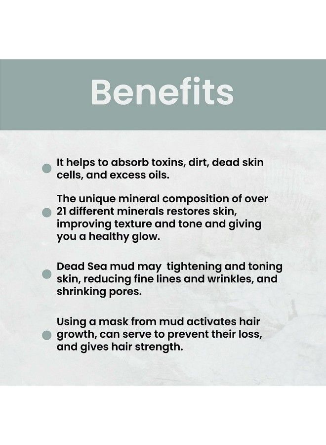 mi nature Dead Sea Mud Powder For Face Body & Hair ; Dead Sea Mud Revitalizing Exfoliating Powder ; All Natural ; Healthy Skin Care; 227G (0.5Lb)/8 Oz… - Image 5