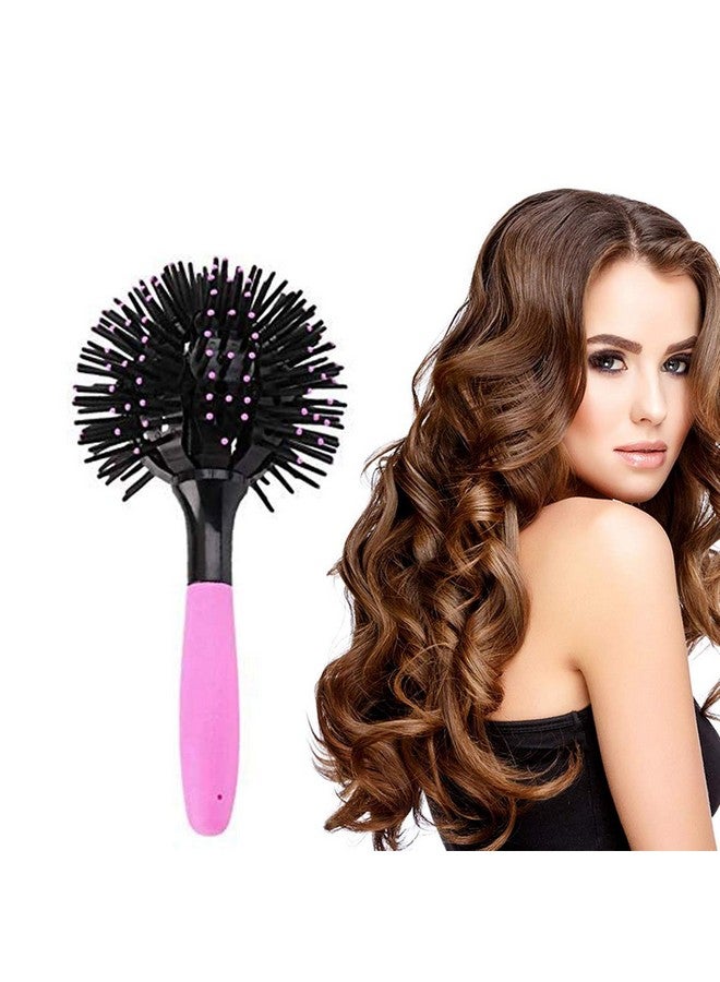 Aaiffey 3D Round Hair Brushes For Women Blow Drying Detangling Hairbrush 360 Degree Styling Hair Brush For Thick Curly Hair Circle Hair Comb For Wet And Dry Hair - Image 1