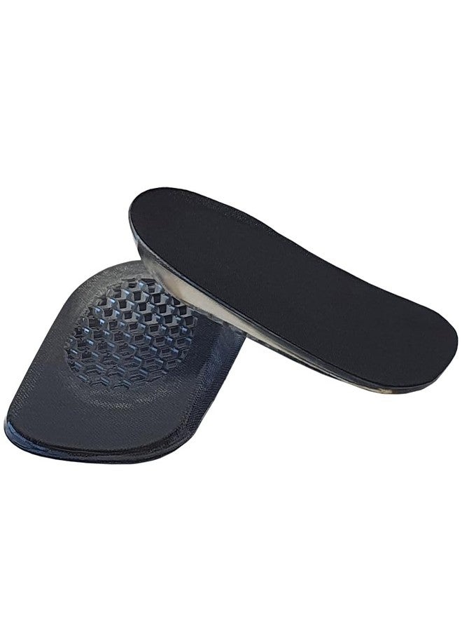 FOOTINSOLE.COM Premium Heel Cushions for Heel Pain Relief & Shoe Comfort – Gel Inserts for Men & Women, High Heel Pads & Grips, Adjust for Loose Shoes (Large (0.6" Height), Black) - Image 2