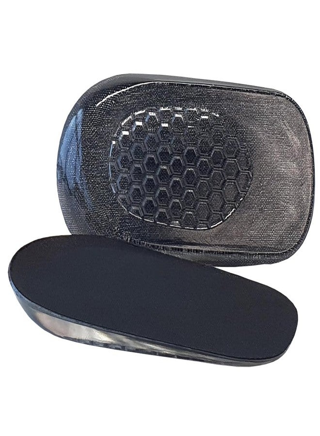 FOOTINSOLE.COM Premium Heel Cushions for Heel Pain Relief & Shoe Comfort – Gel Inserts for Men & Women, High Heel Pads & Grips, Adjust for Loose Shoes (Large (0.6" Height), Black) - Image 1