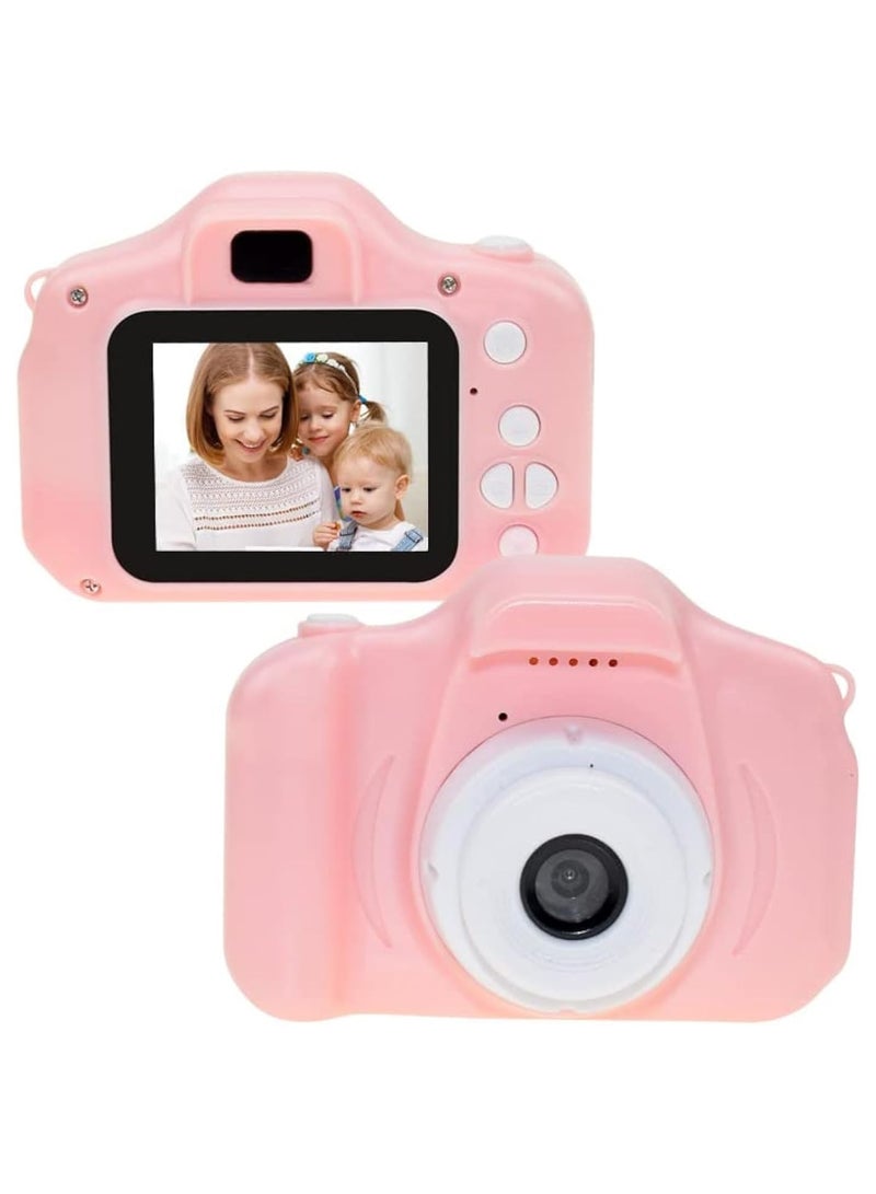 Festive Gallery Kids Camera Gifts For 4-8 Year Old Kids Shockproof Camera Mini Child Camcorder For Little Kid With Soft Silicone Shell For Outdoor Play Pink - Image 1