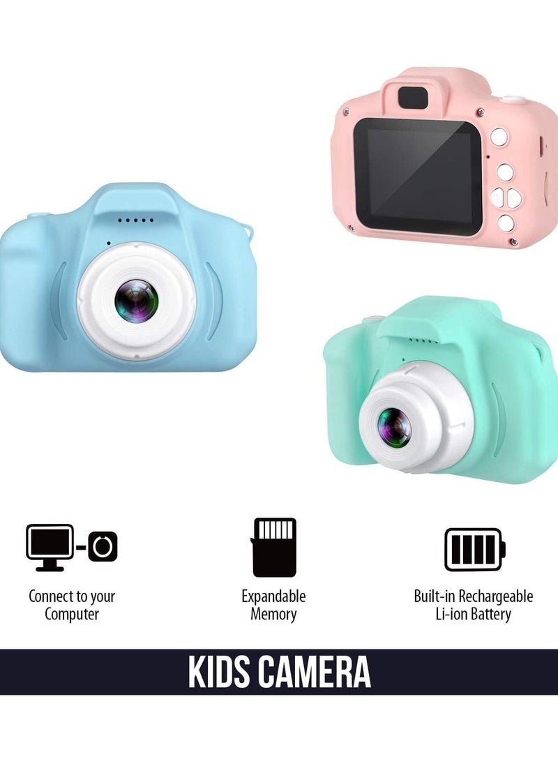 Festive Gallery Kids Camera Gifts For 4-8 Year Old Kids Shockproof Camera Mini Child Camcorder For Little Kid With Soft Silicone Shell For Outdoor Play Pink - Image 4