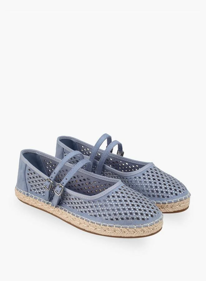 ببرمنة Women Embellished Espadrille Mary Jane Shoes
