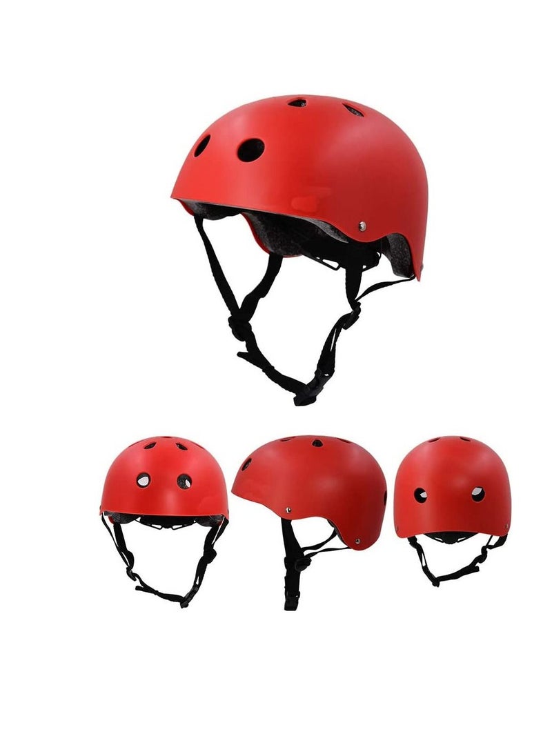 LIMOS Kids Helmet Arm Protections for Scooter and Cycling (red)  - Image 1