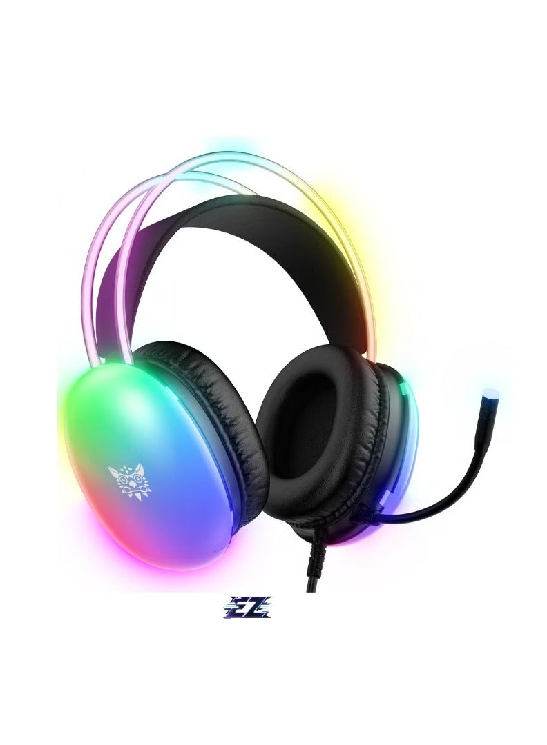 ELTRAZONE X25 Gaming Headset Over-Ear Gaming Wired Headphones with Mic – High-Quality Stereo Sound, Noise-Canceling Mic, Comfortable Over-Ear Cushions, Adjustable Headband – Perfect for PC, PS4, Xbox, and Mobile Gaming – Black  - Image 1