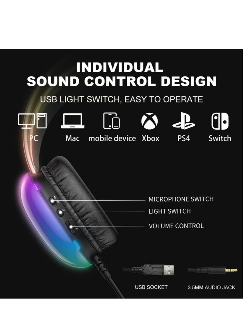 ELTRAZONE X25 Gaming Headset Over-Ear Gaming Wired Headphones with Mic – High-Quality Stereo Sound, Noise-Canceling Mic, Comfortable Over-Ear Cushions, Adjustable Headband – Perfect for PC, PS4, Xbox, and Mobile Gaming – Black  - Image 3
