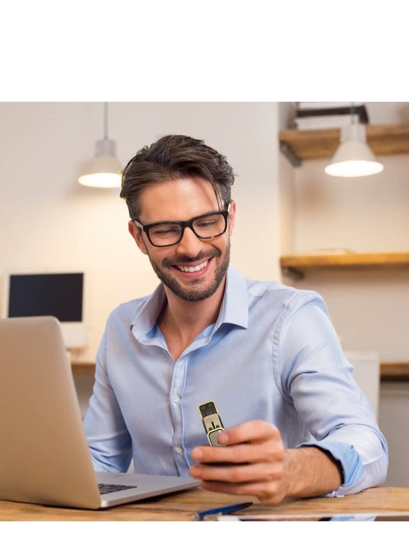 Excefore Premium Magnetic Fidget Blocks,Fun Push Sliders for Stress Relief and Everyday Carry - Perfect Gift for Men and Boys (Brass CP3) - Image 2