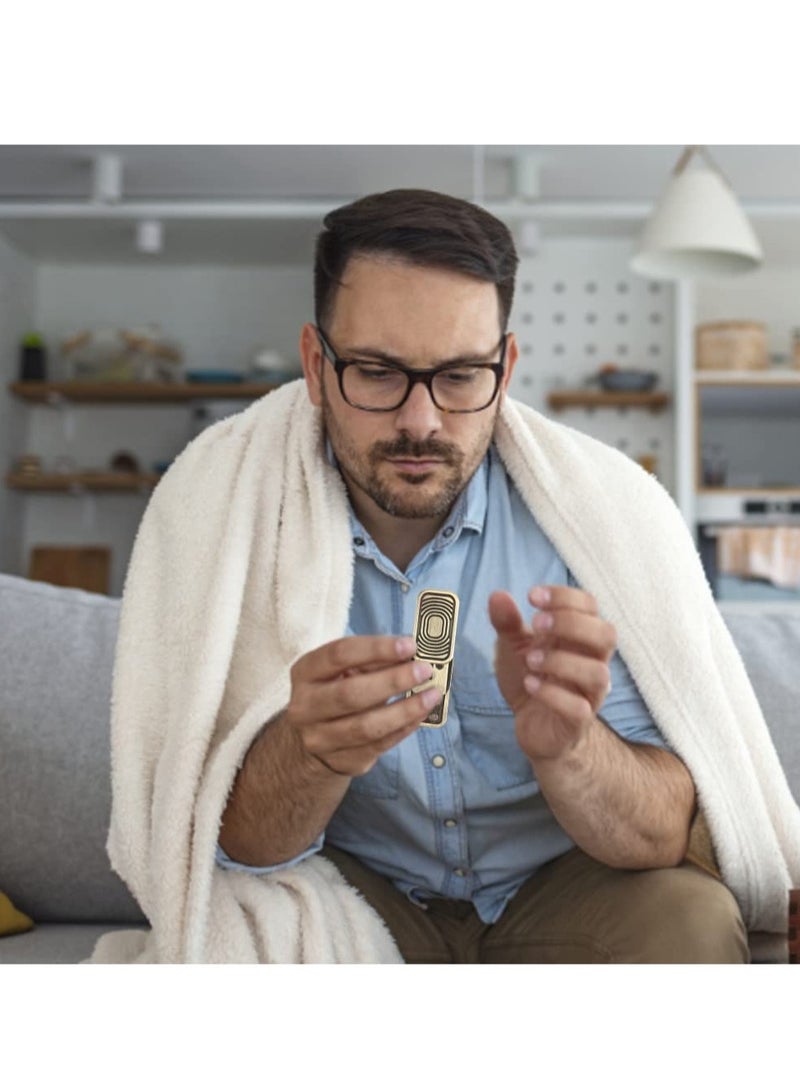 Excefore Premium Magnetic Fidget Blocks,Fun Push Sliders for Stress Relief and Everyday Carry - Perfect Gift for Men and Boys (Brass CP3) - Image 3