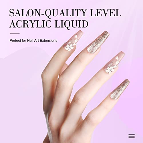SAVILAND Acrylic Liquid 1691OZ500ML Acrylic Liquid for Acrylic Powder Large Capacity Low Odor for Nail Extension Carving Home DIY Nail Salon Use - Image 3