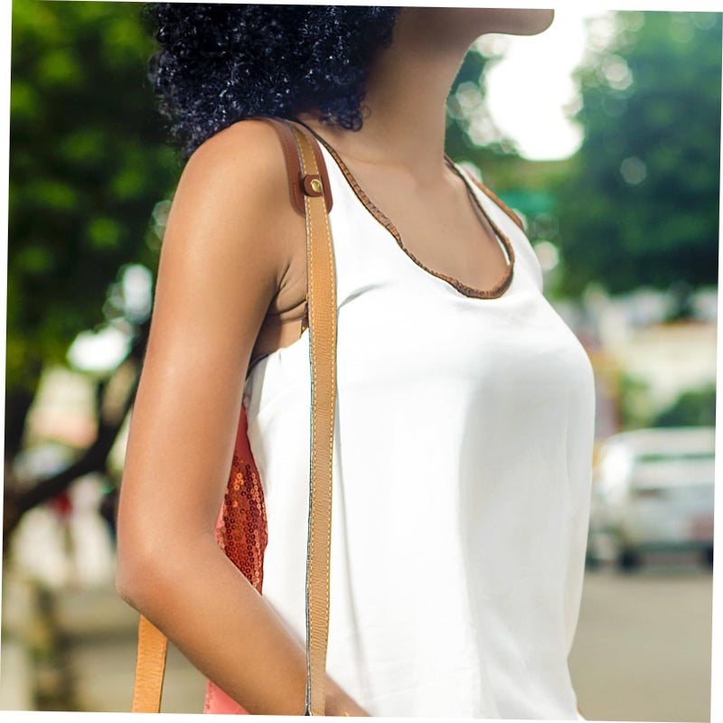 Brown Tote Bag Shoulder Strap Buffer Comfortable Shoulder Pad For Backpack - Image 4