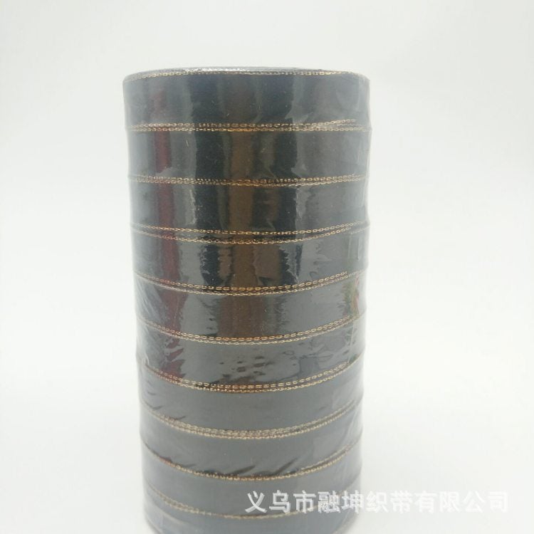 Ribbon 15Mm Phnom Penh Ribbon Big Red Black White Phnom Penh Ribbon Phnom Penh Bilateral Gold Ribbon - Image 1