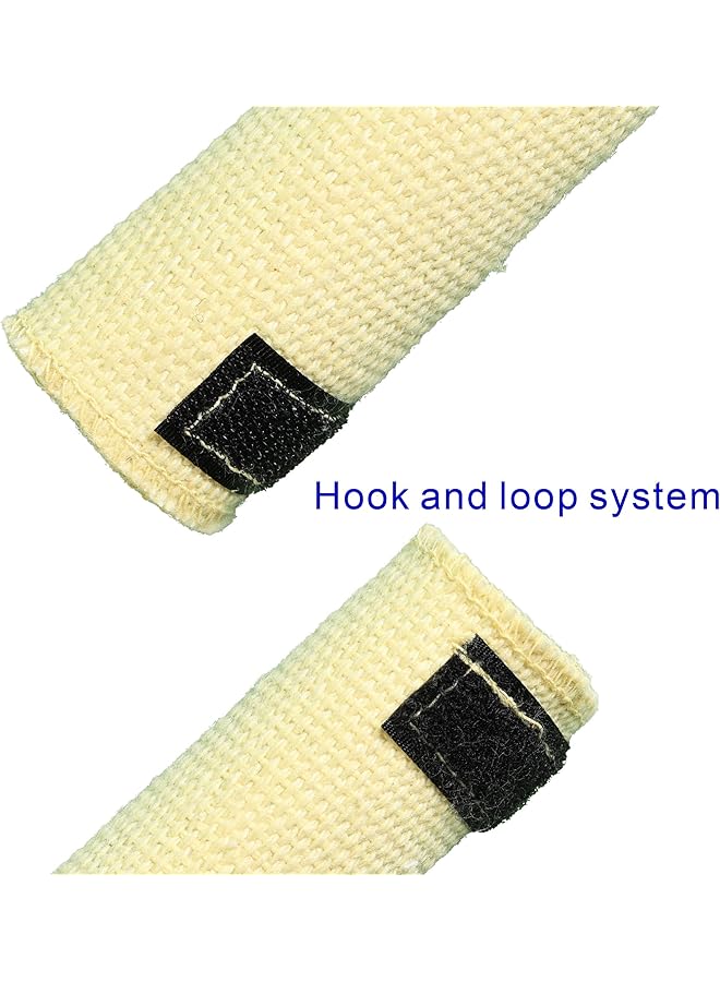 erorex Innovative Tig Finger Guide For Extreme Heat Protection Made Of Aramids Fiberglass And Pbi Fabric Hook And Loop System 10 1099 Light Yellow - Image 3