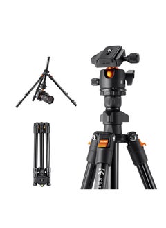 Portable Camera Tripod Stand Aluminum Alloy 62.99 Max. Height 17.64lbs Load Capacity Low Angle Photography Travel Tripod with Carrying Bag for DSLR Cameras - pzsku/Z87B2366F6B0A9D0FC9FDZ/45/_/1683168674/dba03567-1566-4ed8-a70f-b0ba103da7a5